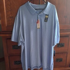 Haggar Blue & Green Polo Shirt with Classic Fit and Breathable Fabric